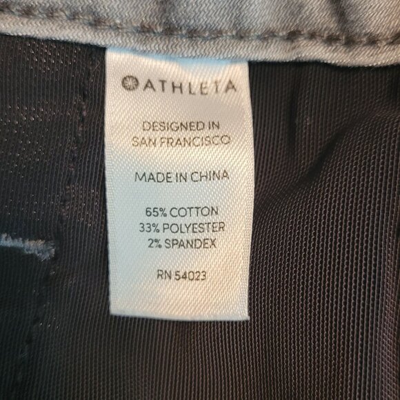 Athleta Jeans Size 16 Sculptek Skinny Crop Mid Rise Kenai Wash Gray Stretch - Picture 5 of 12